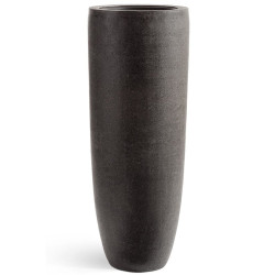 Кашпо TREEZ Effectory Stone Высокий Giant конус Тёмно-серый камень в-120 см, д-45 см 1/1