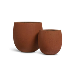 Кашпо TREEZ ERGO Concrete Чаша Кортен д-35 см, в-35 см