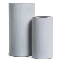 Кашпо TREEZ Effectory Beton Высокий цилиндр Серый ледник в-60 см, д-31 см